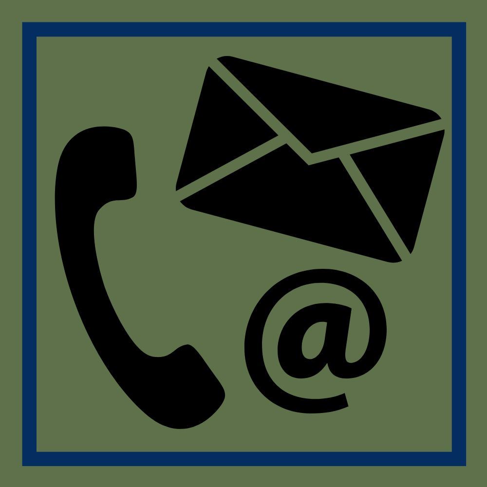  Image of phone, letter, and @ symbol
